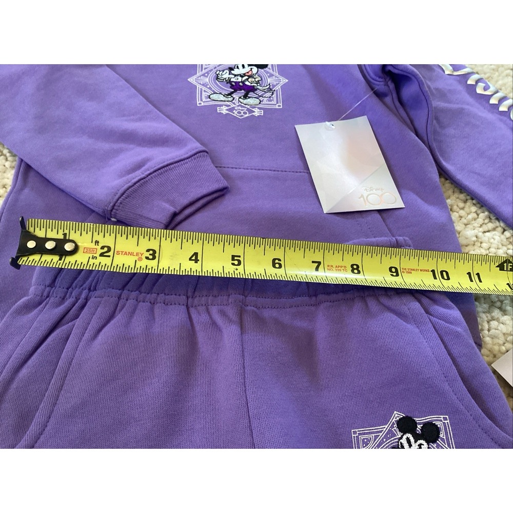 Disneys 100Th Anniversary Mickey Mouse Kids Sweat Suit Size 4 T New With Tags - Picture 5 of 8